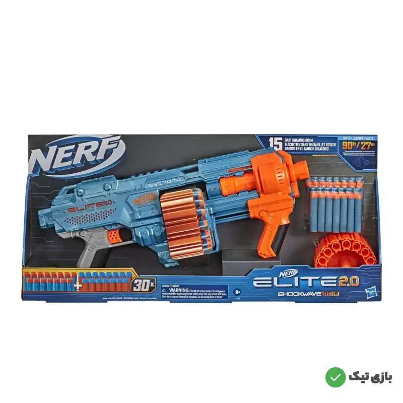 تفنگ نرف مدل الیت 2.0 Shockwave RD-15